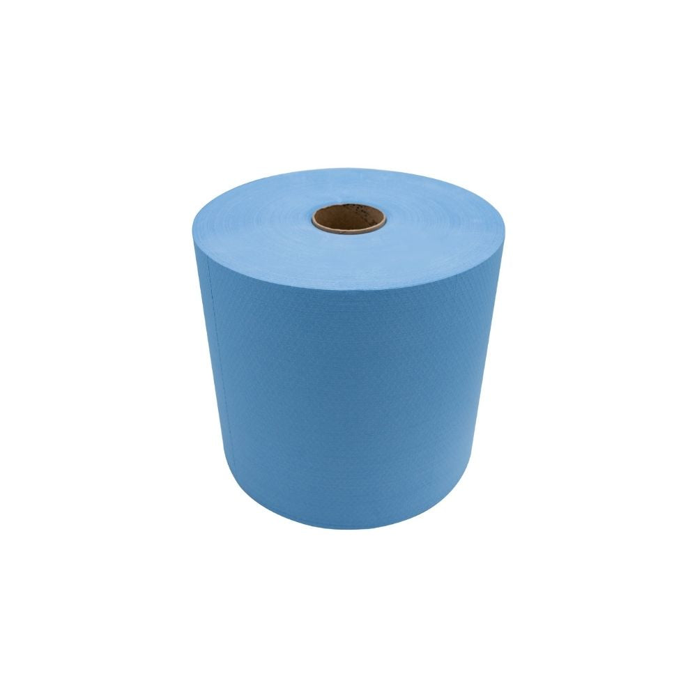 Dri-Wipe S800 Blue Jumbo Roll by SMPLY Brands – 455 Count Heavy-Duty Wipes, 10" x 12" – Strong Alternative to Paper Towels, Shop Towels, Rags, Microfiber Cleaning Cloths, and Magic Cleaning Cloths