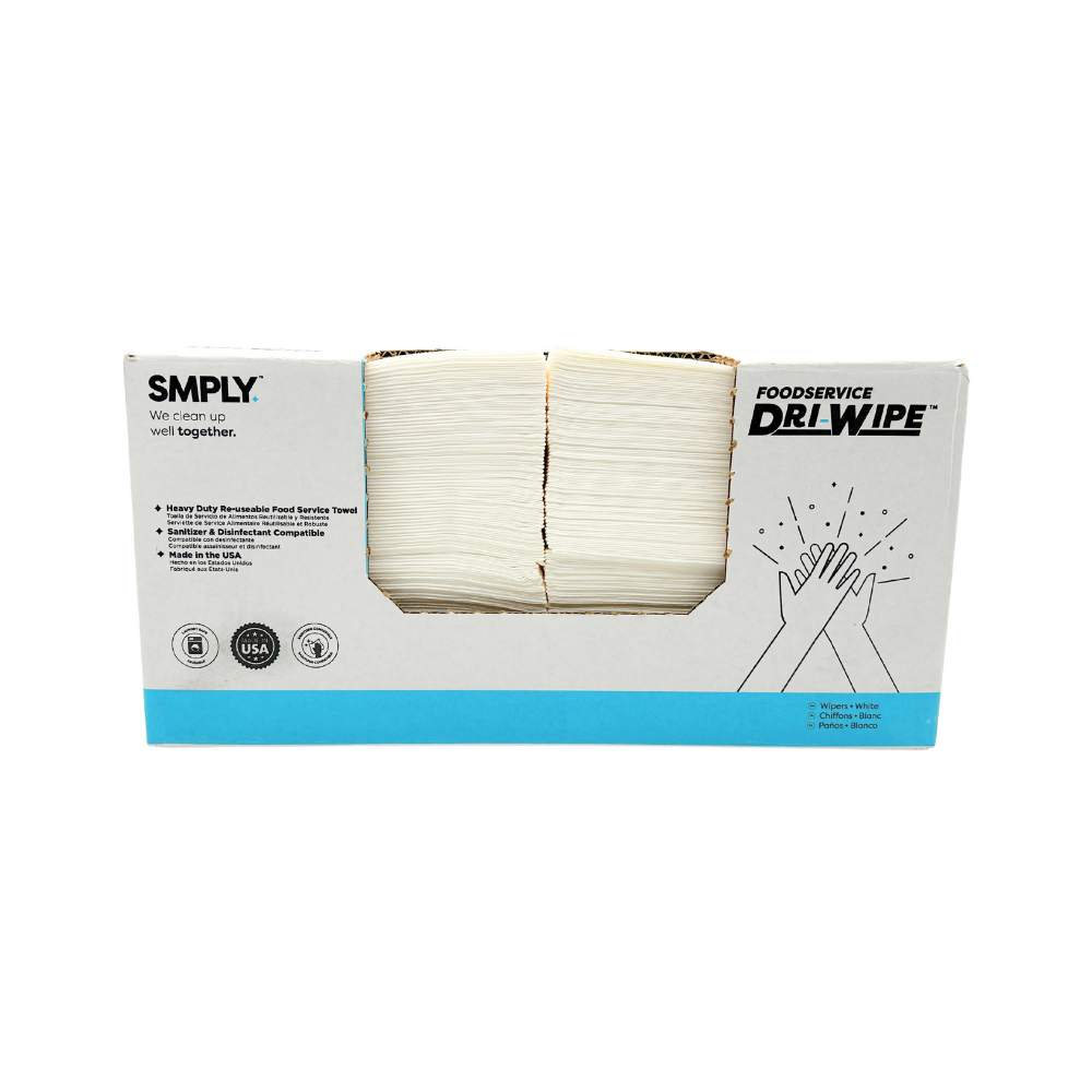 Dri-Wipe F700 Foodservice Towels – 300 Count Sanitizer-Compatible Towels for Heavy-Duty Foodservice Commercial Cleaning